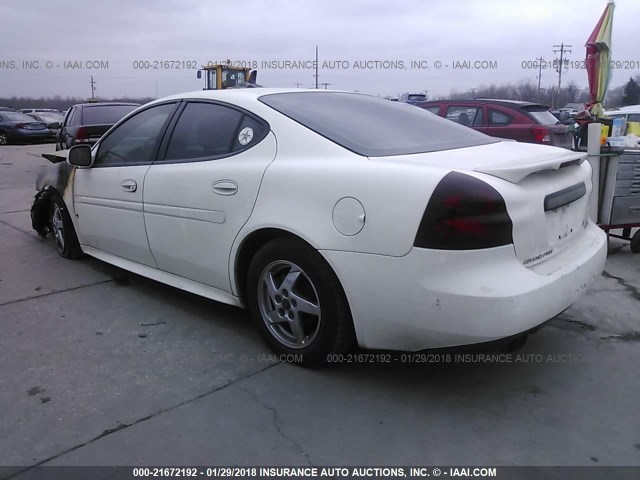 2G2WS522141106195 - 2004 PONTIAC GRAND PRIX GT2 WHITE photo 3