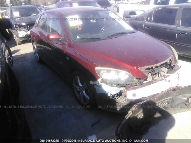 JM1BK143861468168 - 2006 MAZDA 3 HATCHBACK RED photo 1