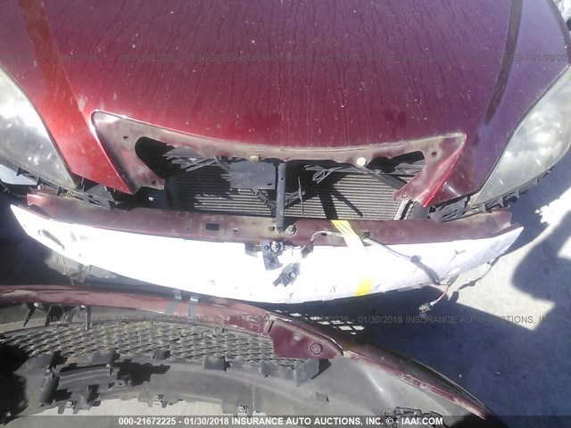 JM1BK143861468168 - 2006 MAZDA 3 HATCHBACK RED photo 6