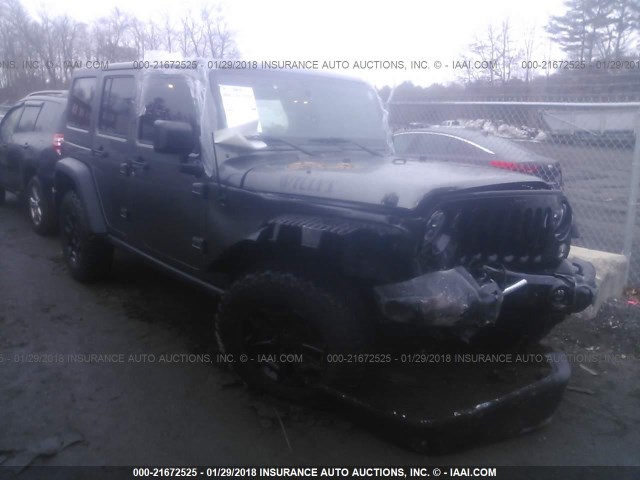 1C4BJWDG6GL234135 - 2016 JEEP WRANGLER UNLIMITE SPORT GRAY photo 1