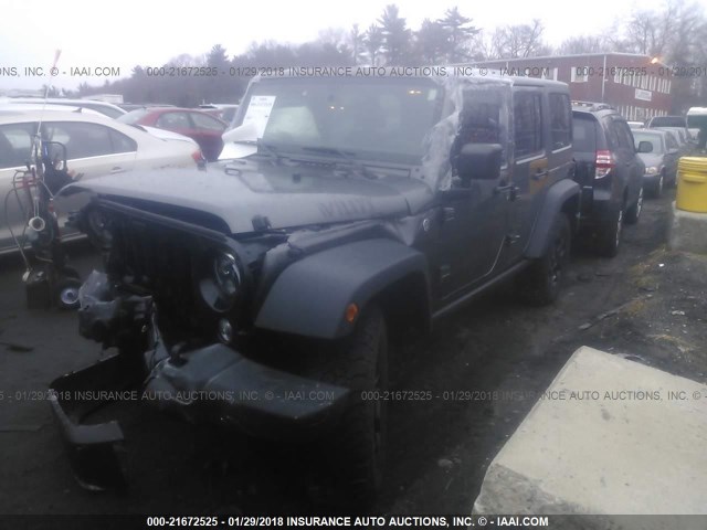 1C4BJWDG6GL234135 - 2016 JEEP WRANGLER UNLIMITE SPORT GRAY photo 2