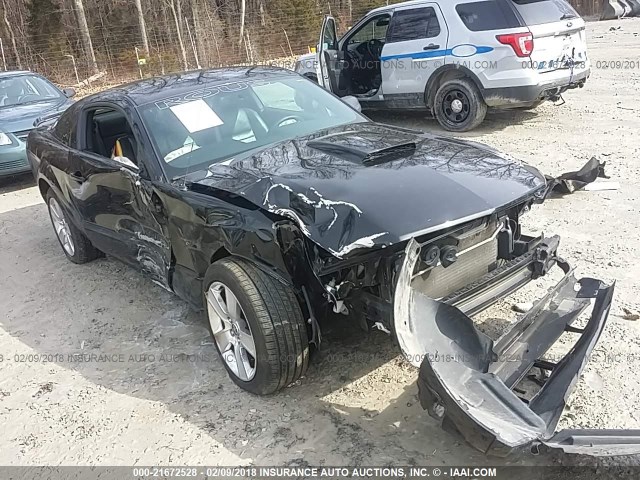1ZVHT82H875288467 - 2007 FORD MUSTANG GT BLACK photo 1