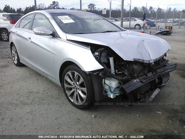 5NPEC4AB4CH389849 - 2012 HYUNDAI SONATA SE/LIMITED SILVER photo 1