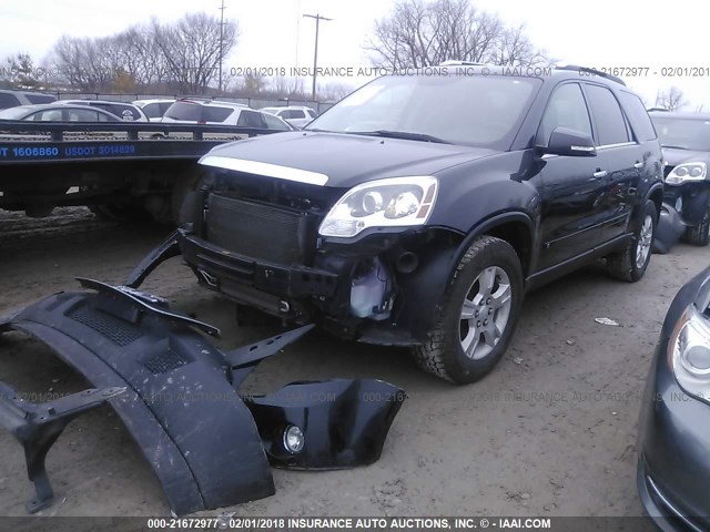 1GKER23D59J218517 - 2009 GMC ACADIA SLT-1 BLACK photo 2