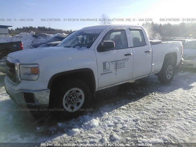 1GTR1TEH2EZ268202 - 2014 GMC SIERRA C1500 WHITE photo 2