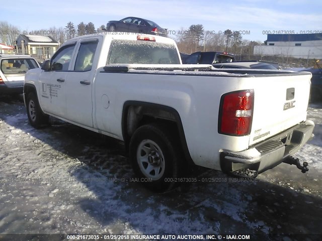 1GTR1TEH2EZ268202 - 2014 GMC SIERRA C1500 WHITE photo 3