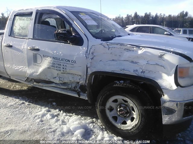 1GTR1TEH2EZ268202 - 2014 GMC SIERRA C1500 WHITE photo 6