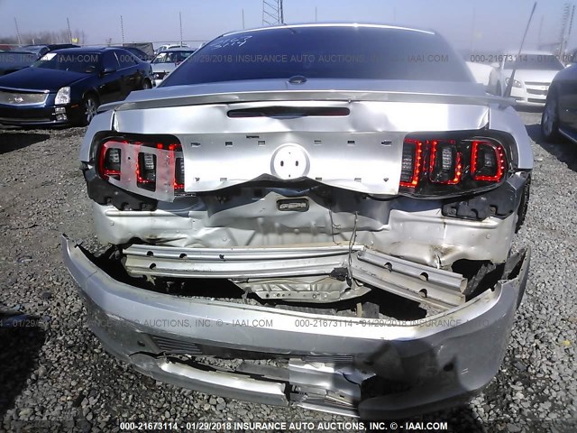 1ZVBP8CF1E5288413 - 2014 FORD MUSTANG GT SILVER photo 6