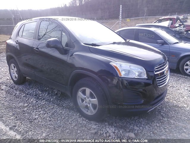 3GNCJPSB0FL242341 - 2015 CHEVROLET TRAX 1LS BLACK photo 1