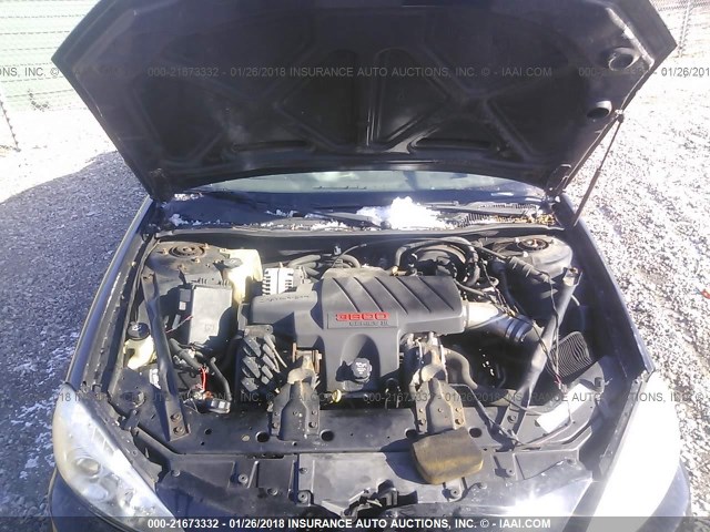 2G2WR524X41307302 - 2004 PONTIAC GRAND PRIX GTP BLACK photo 10