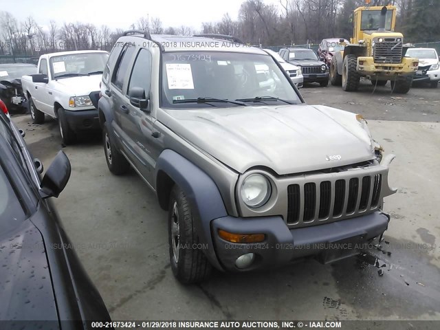 1J4GL48K33W729303 - 2003 JEEP LIBERTY SPORT/FREEDOM BROWN photo 1