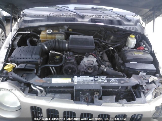 1J4GL48K33W729303 - 2003 JEEP LIBERTY SPORT/FREEDOM ყავისფერი ფოტო 10