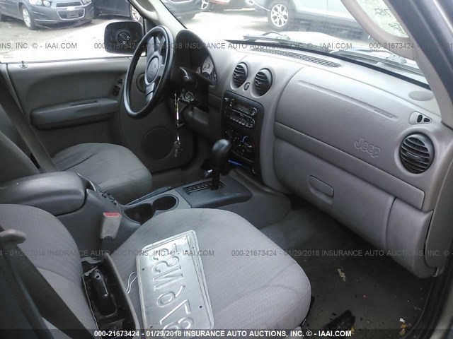 1J4GL48K33W729303 - 2003 JEEP LIBERTY SPORT/FREEDOM ყავისფერი ფოტო 5