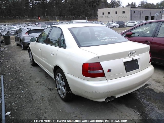 WAURD68D31A134080 - 2001 AUDI S4 2.7 QUATTRO TAN photo 3