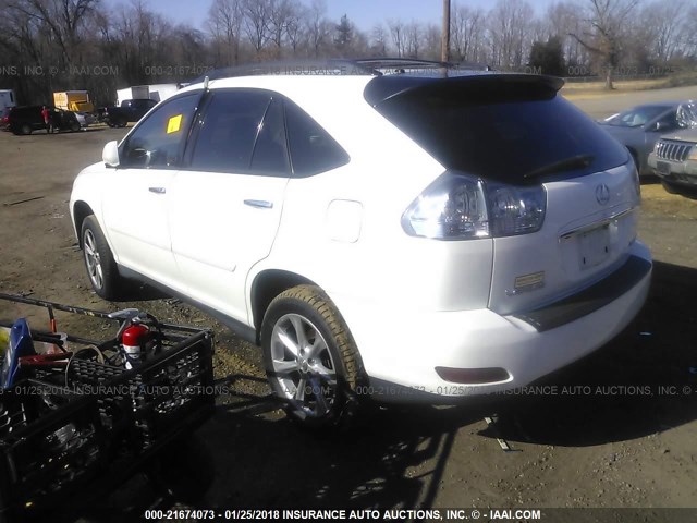 2T2HK31U28C058527 - 2008 LEXUS RX 350 WHITE photo 3