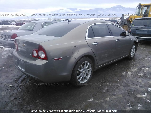 1G1ZK57738F237620 - 2008 CHEVROLET MALIBU LTZ 棕色 照片 4