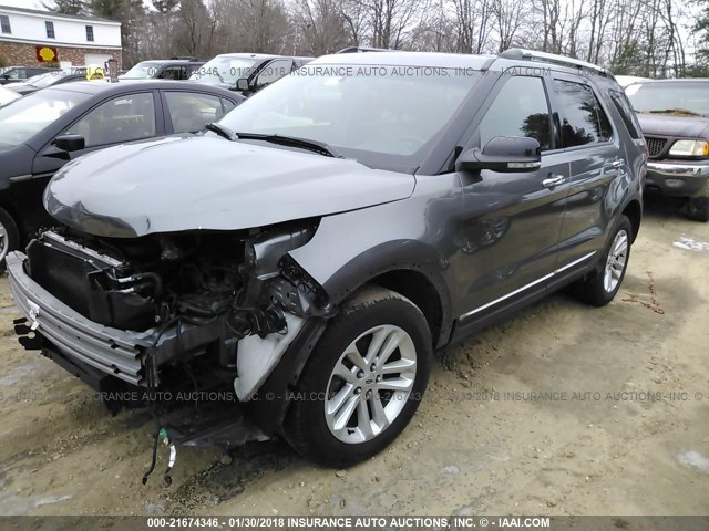 1FMHK8D85CGA97389 - 2012 FORD EXPLORER XLT GRAY photo 2