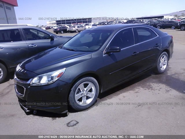 1G11B5SL1FF140298 - 2015 CHEVROLET MALIBU LS ნაცრისფერი ფოტო 2