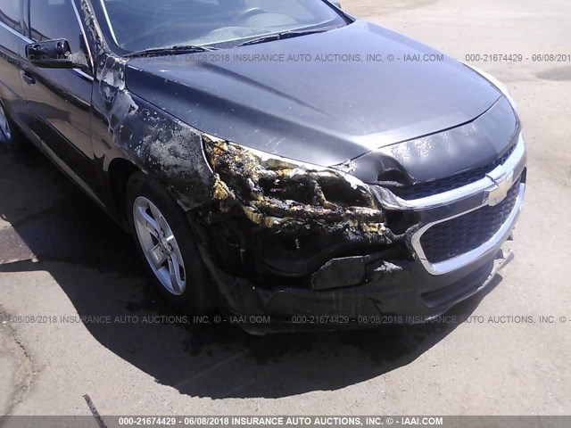 1G11B5SL1FF140298 - 2015 CHEVROLET MALIBU LS ნაცრისფერი ფოტო 6