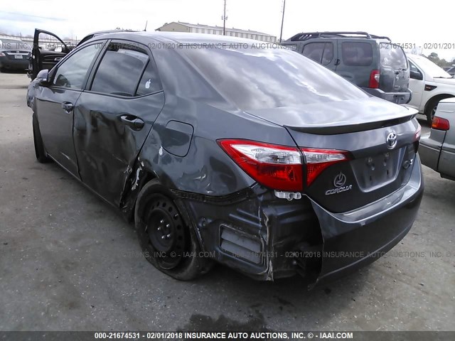 5YFBURHE3EP024324 - 2014 TOYOTA COROLLA L/LE/LE PLS/PRM/S/S PLS GRAY photo 3