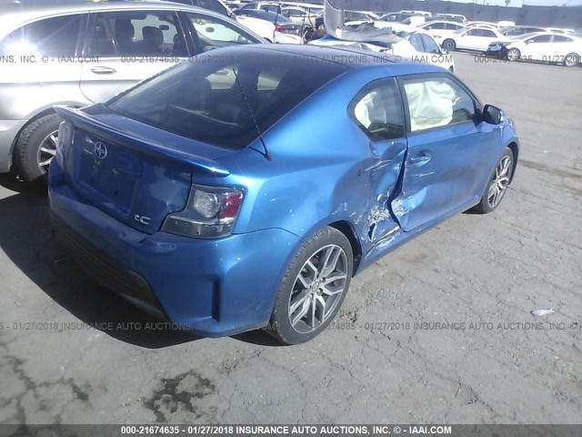 JTKJF5C70FJ007163 - 2015 TOYOTA SCION TC 蓝色 照片 4