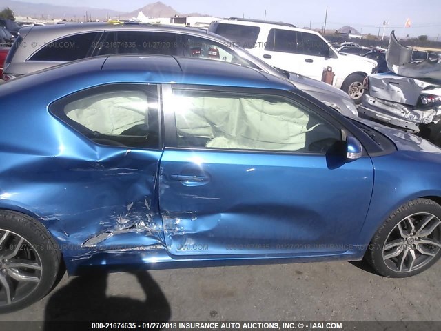 JTKJF5C70FJ007163 - 2015 TOYOTA SCION TC 蓝色 照片 6