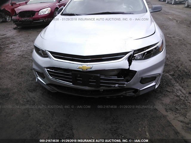 1G1ZB5ST6HF153537 - 2017 CHEVROLET MALIBU LS 银色 照片 6