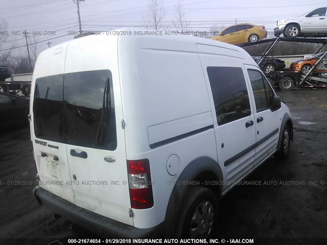NM0LS6AN7AT004967 - 2010 FORD TRANSIT CONNECT XL WHITE photo 4