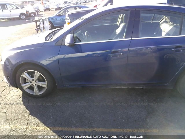 1G1PG5SC9C7102450 - 2012 CHEVROLET CRUZE LT BLUE photo 6