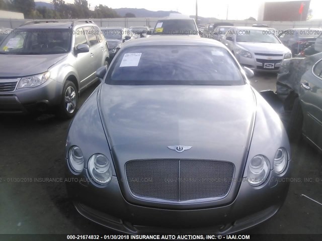 SCBCR63W65C025225 - 2005 BENTLEY CONTINENTAL GT GRAY photo 6