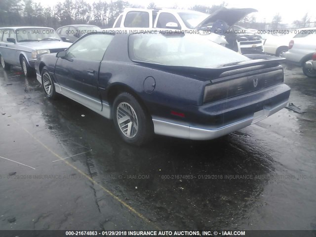 1G2FW87H8GN222726 - 1986 PONTIAC FIREBIRD TRANS AM BLUE photo 3