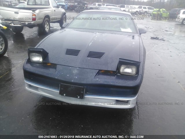 1G2FW87H8GN222726 - 1986 PONTIAC FIREBIRD TRANS AM BLUE photo 6