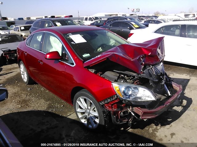 1G4PP5SK6C4221245 - 2012 BUICK VERANO RED photo 1