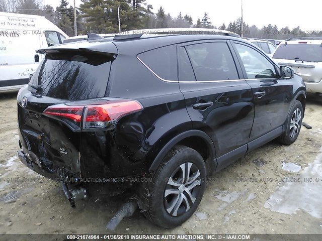 2T3BFREV9HW627948 - 2017 TOYOTA RAV4 LE BLACK photo 4