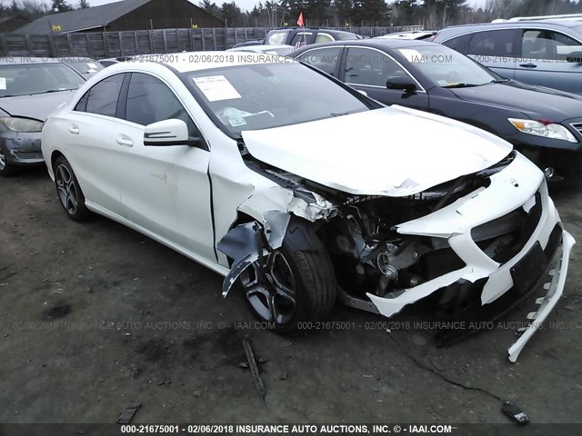 WDDSJ4GB6EN073040 - 2014 MERCEDES-BENZ CLA 250 4MATIC WHITE photo 1