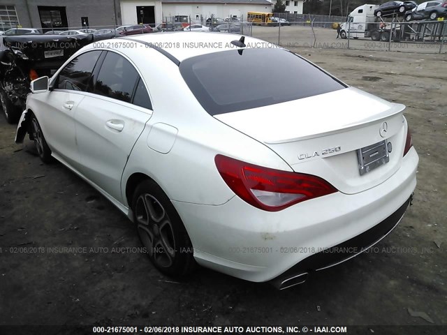 WDDSJ4GB6EN073040 - 2014 MERCEDES-BENZ CLA 250 4MATIC WHITE photo 3