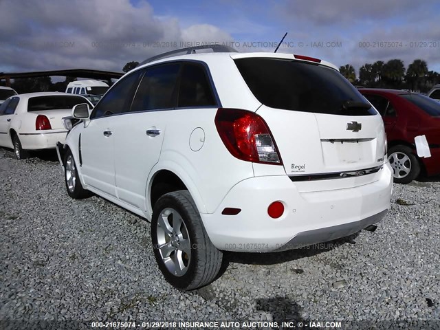 3GNAL4EKXDS628067 - 2013 CHEVROLET CAPTIVA LTZ WHITE photo 3