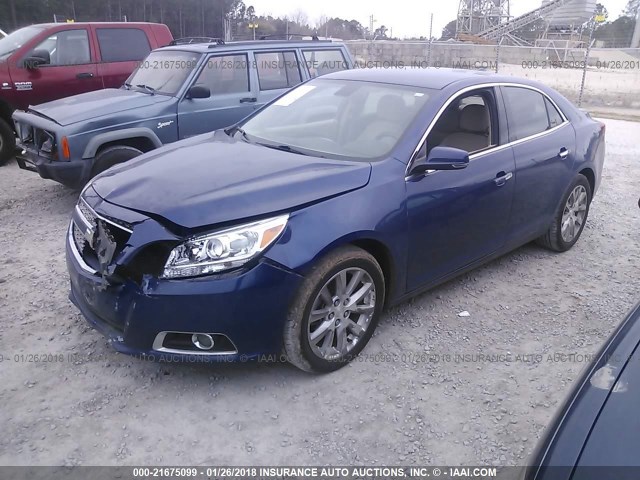 1G11H5SA5DU126135 - 2013 CHEVROLET MALIBU LTZ 蓝色 照片 2