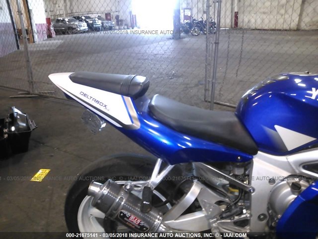 JYARJ04E7YA005286 - 2000 YAMAHA YZFR6 L BLUE photo 6