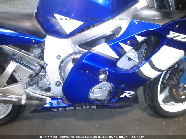 JYARJ04E7YA005286 - 2000 YAMAHA YZFR6 L BLUE photo 8