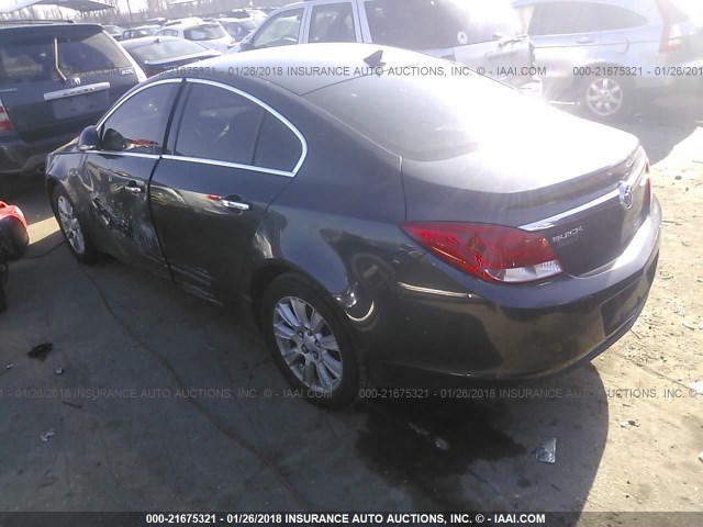 2G4GS5ER0D9202700 - 2013 BUICK REGAL PREMIUM BLACK photo 3