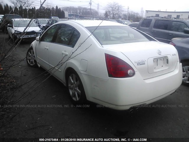 1N4BA41E64C857053 - 2004 NISSAN MAXIMA SE/SL WHITE photo 3