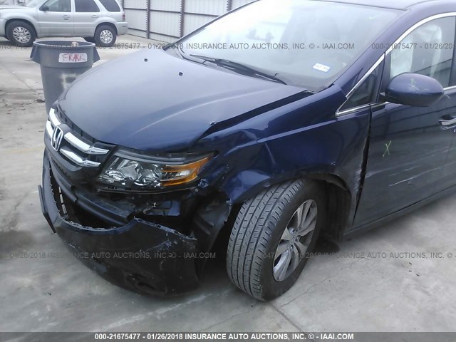 5FNRL5H67GB041130 - 2016 HONDA ODYSSEY EXL ლურჯი ფოტო 6