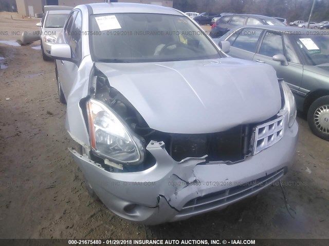 JN8AS5MT5DW547319 - 2013 NISSAN ROGUE S/SV SILVER photo 6