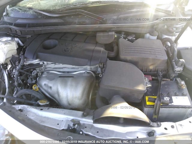 4T1BF3EK6BU675085 - 2011 TOYOTA CAMRY SE/LE/XLE SILVER photo 10