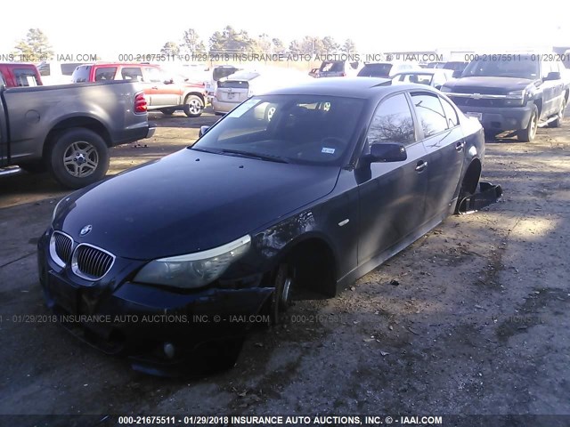 WBANW53598CT48511 - 2008 BMW 550 I BLACK photo 2