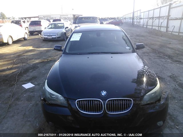 WBANW53598CT48511 - 2008 BMW 550 I BLACK photo 6