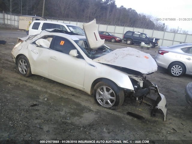 1G6DF577280195565 - 2008 CADILLAC CTS WHITE photo 1