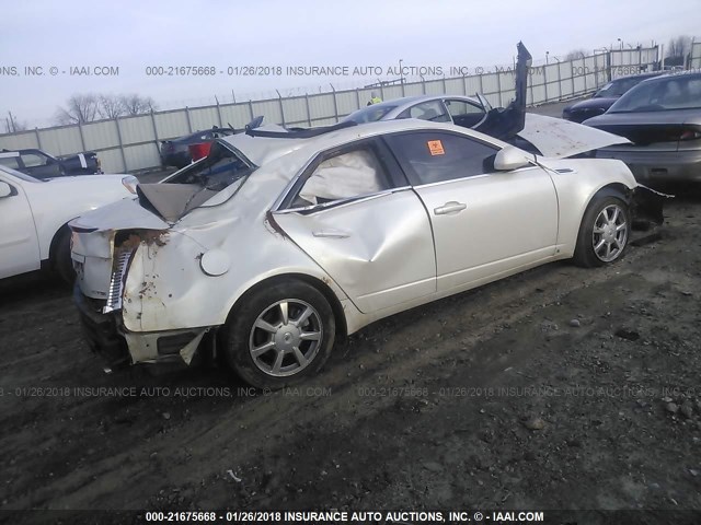 1G6DF577280195565 - 2008 CADILLAC CTS WHITE photo 4