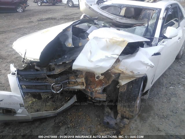 1G6DF577280195565 - 2008 CADILLAC CTS WHITE photo 6